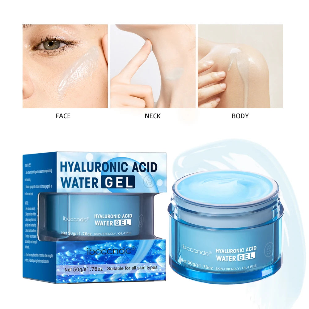 Hidratante Facial em Gel com Ácido Hialurônico – Ultra Hidratação para Peles Secas e Ressecadas - Serena Store