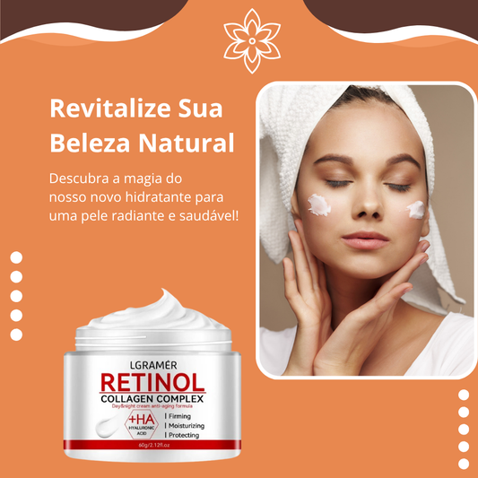 Creme Facial com Retinol e Colágeno – Cuidados que Firmam, Suavizam as Rugas e Iluminam Sua Pele com Carinho