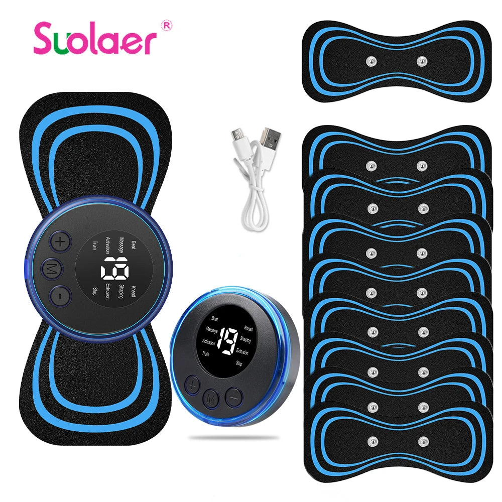Massageador Elétrico Portátil para Pescoço e Ombros – Alívio de Dores Cervicais com Tecnologia EMS - Serena Store